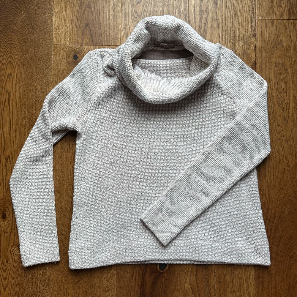 LOFT Cowl Neck Knit Sweater, Neutral, Medium